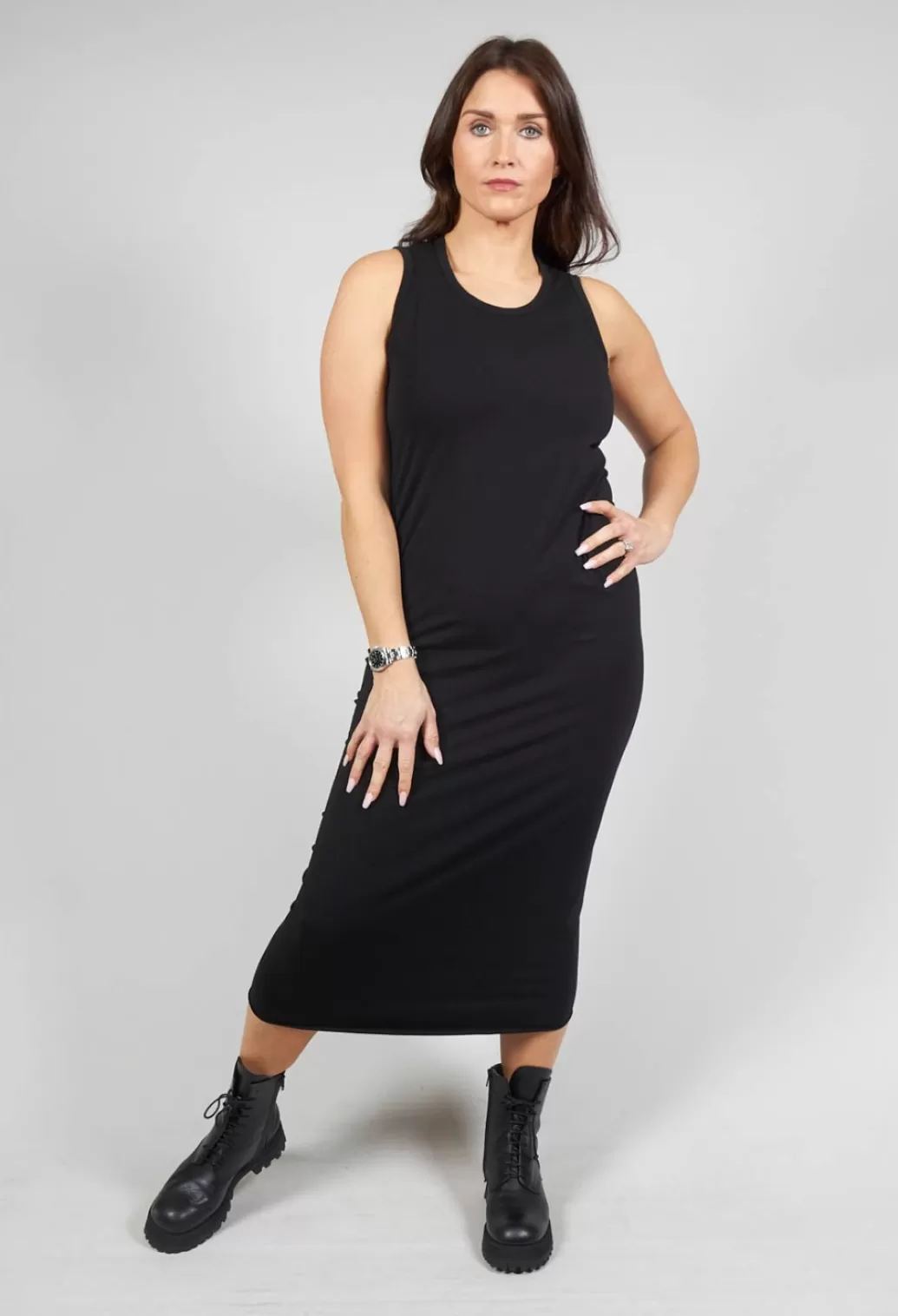 Dresses^Rundholz Mainline Slim Fit Midi Dress In Black