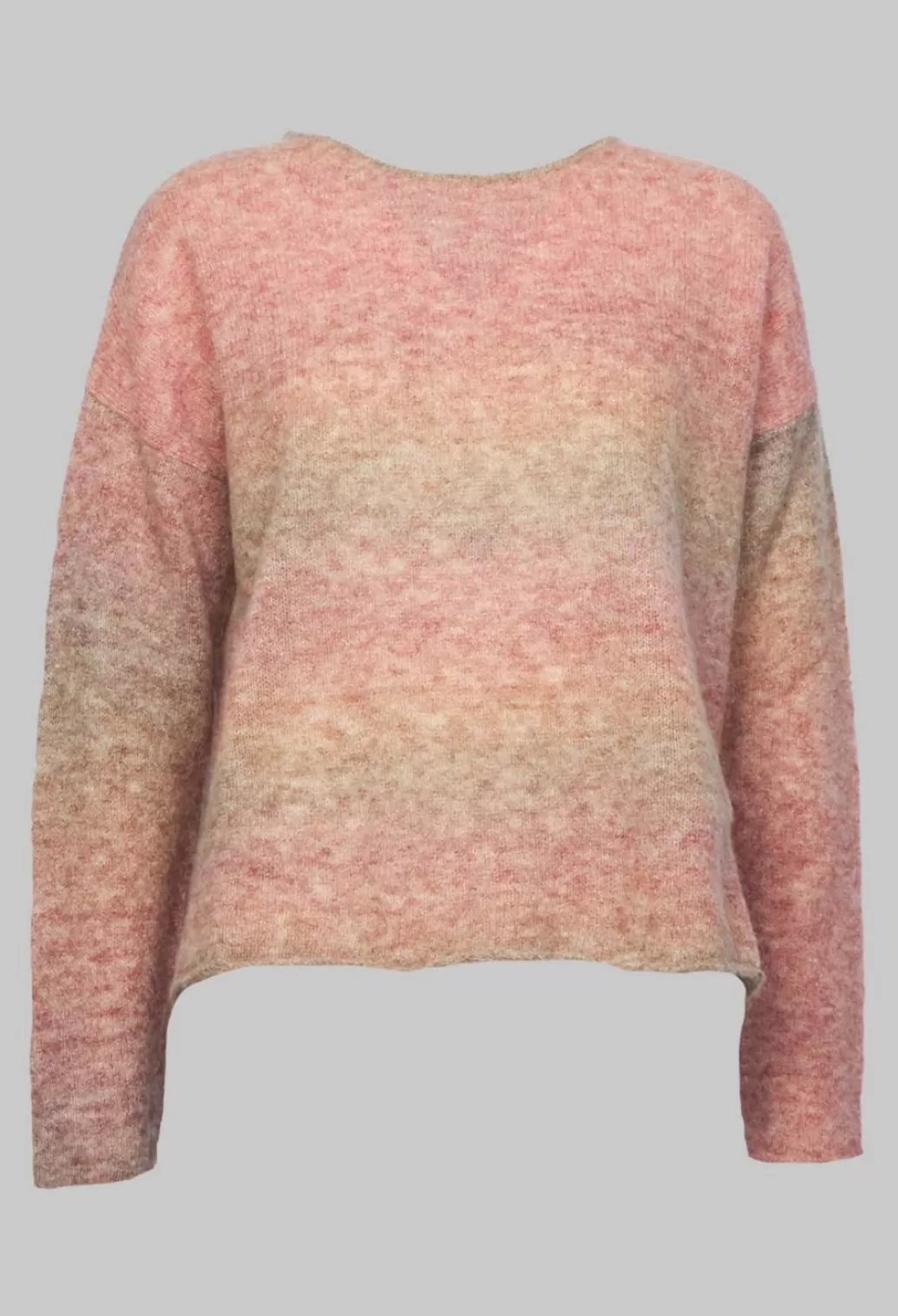 Jumpers^Mes Soeurs & Moi Soft Stripe Long Sleeve Knit In Pink