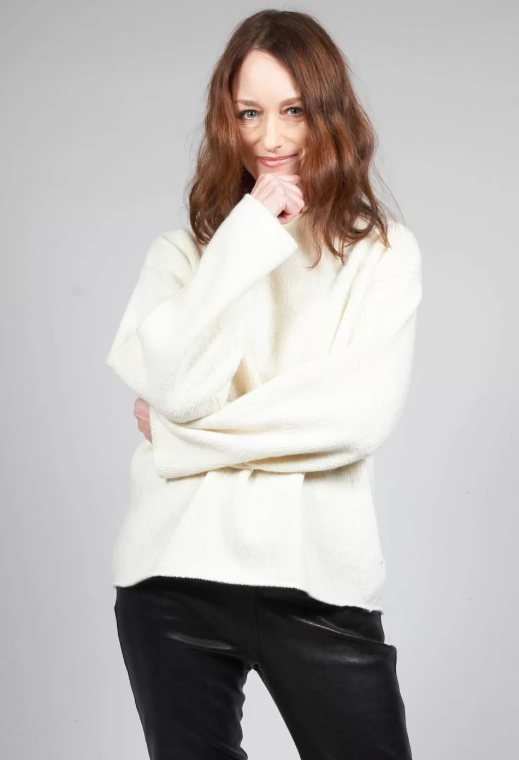 Jumpers^EastByEastWest Somerset Cashmere Blend Jumper In Cream