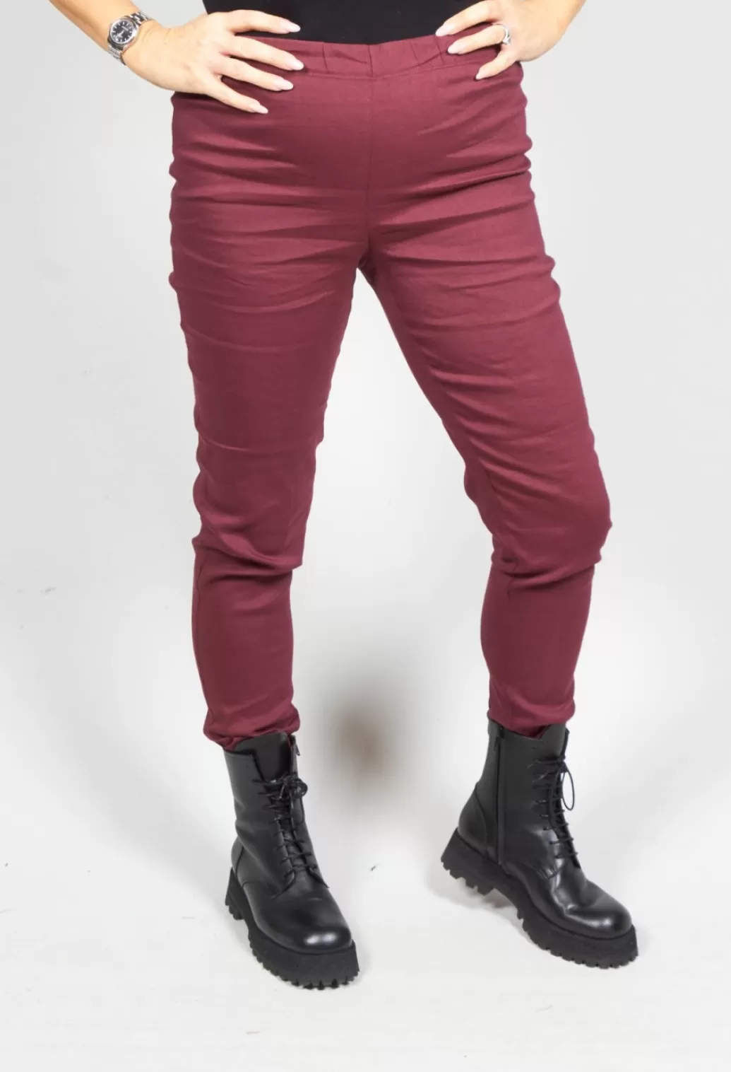 Leggings^Sarah Pacini Stretch Fit Leggings In Burgundy