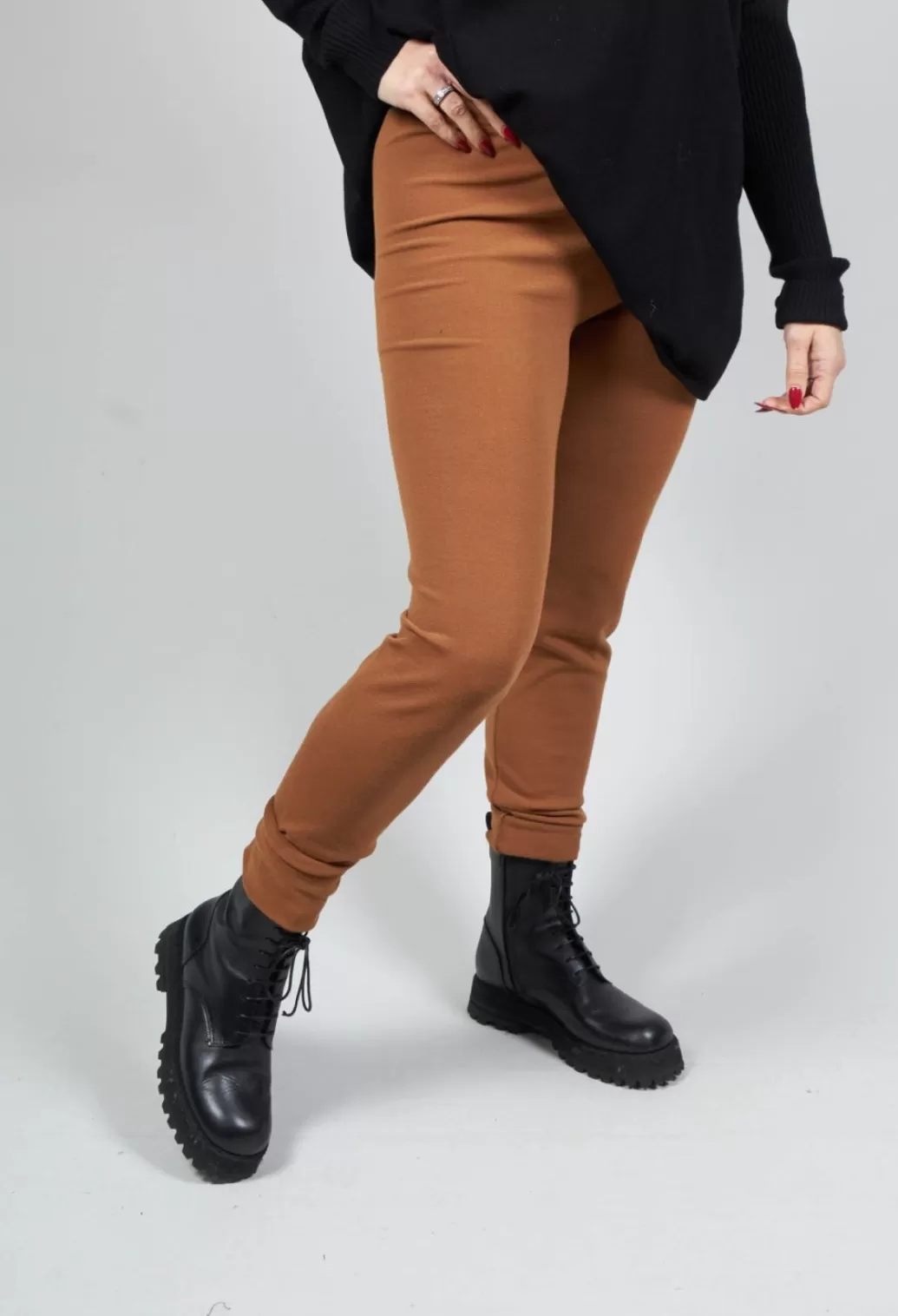 Leggings^Sarah Pacini Stretch Fit Long Leggings In Tobacco