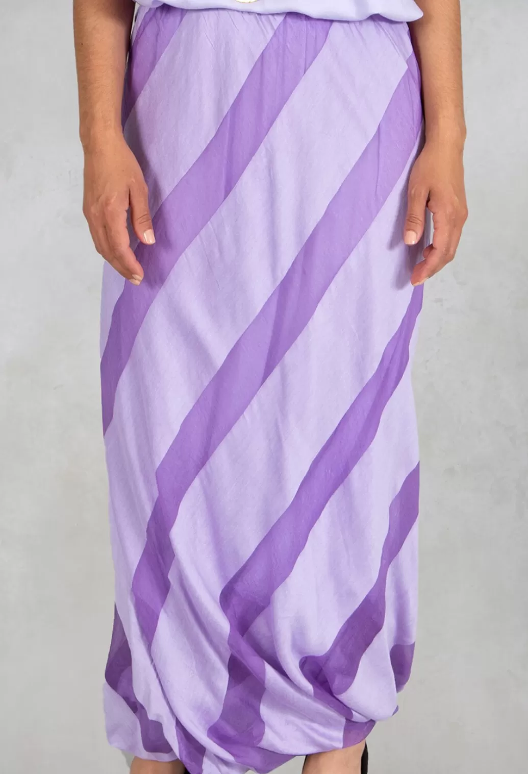 Skirts^Out of Xile Striped Bubble Skirt In Lavender