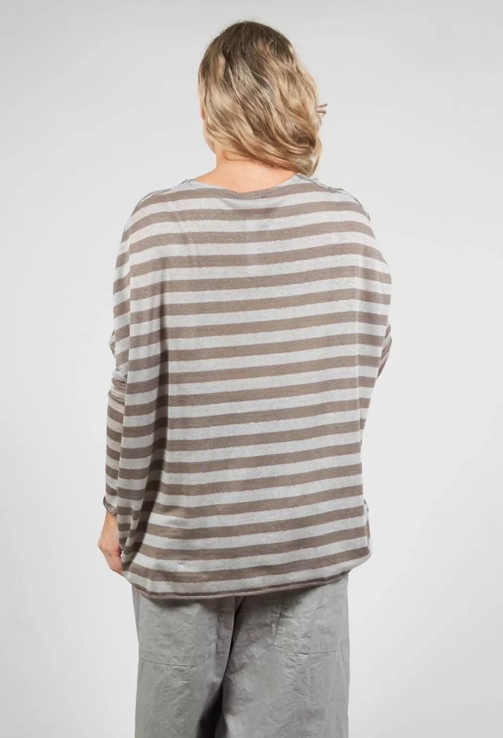 Cardigans^Album Di Famiglia Striped Cardigan In Khaki