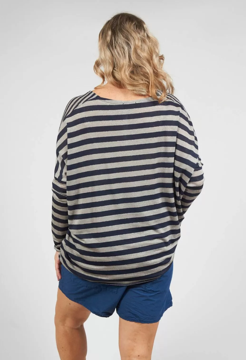 Cardigans^Album Di Famiglia Striped Cardigan In Navy