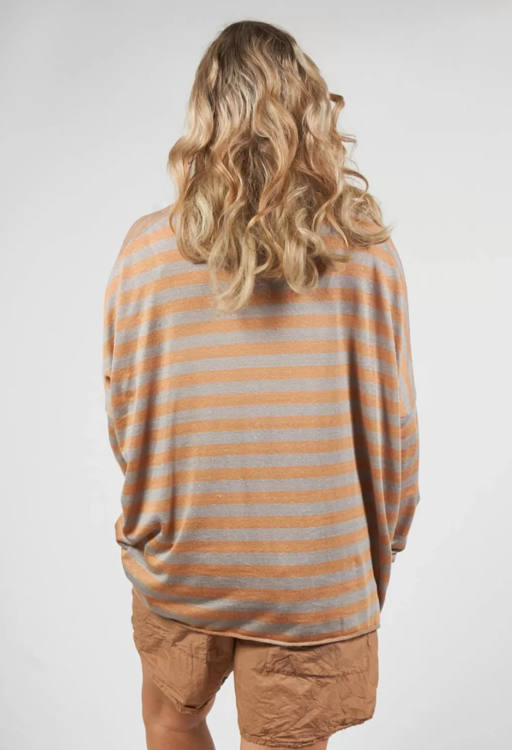 Cardigans^Album Di Famiglia Striped Cardigan In Pottery