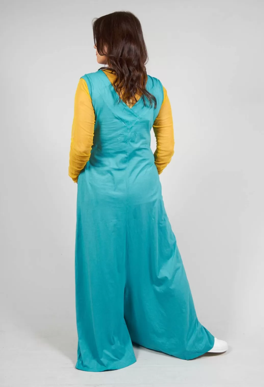 Jumpsuits^Rundholz Dip Striped Dye Effect Overalls With V Back In Aqua