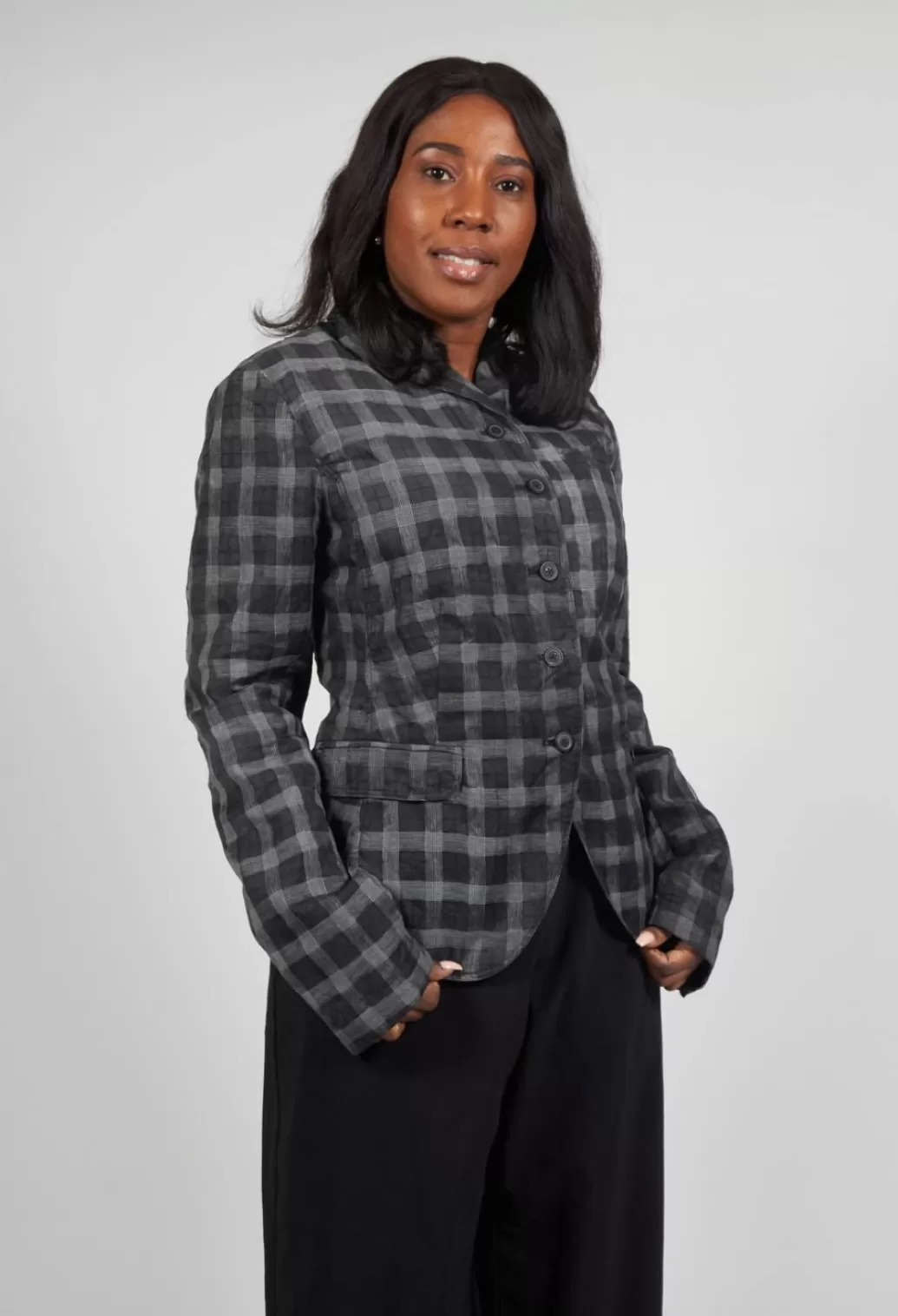 Jackets^Rundholz Mainline Structured Jacket In Black Check