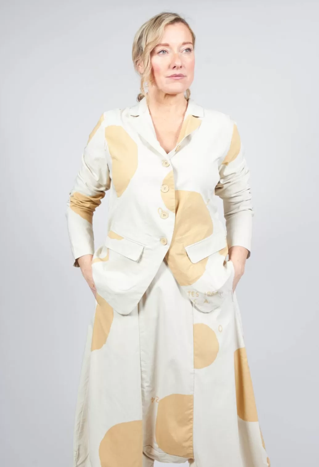 Jackets^Rundholz Black Label Tailored Button Through Jacket In Corn Print