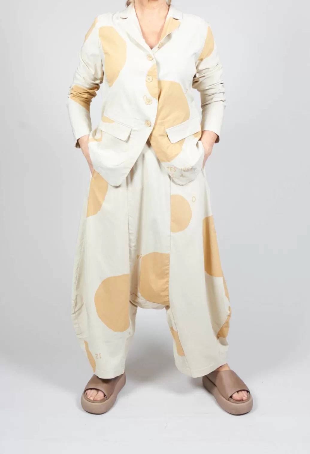 Jackets^Rundholz Black Label Tailored Button Through Jacket In Corn Print