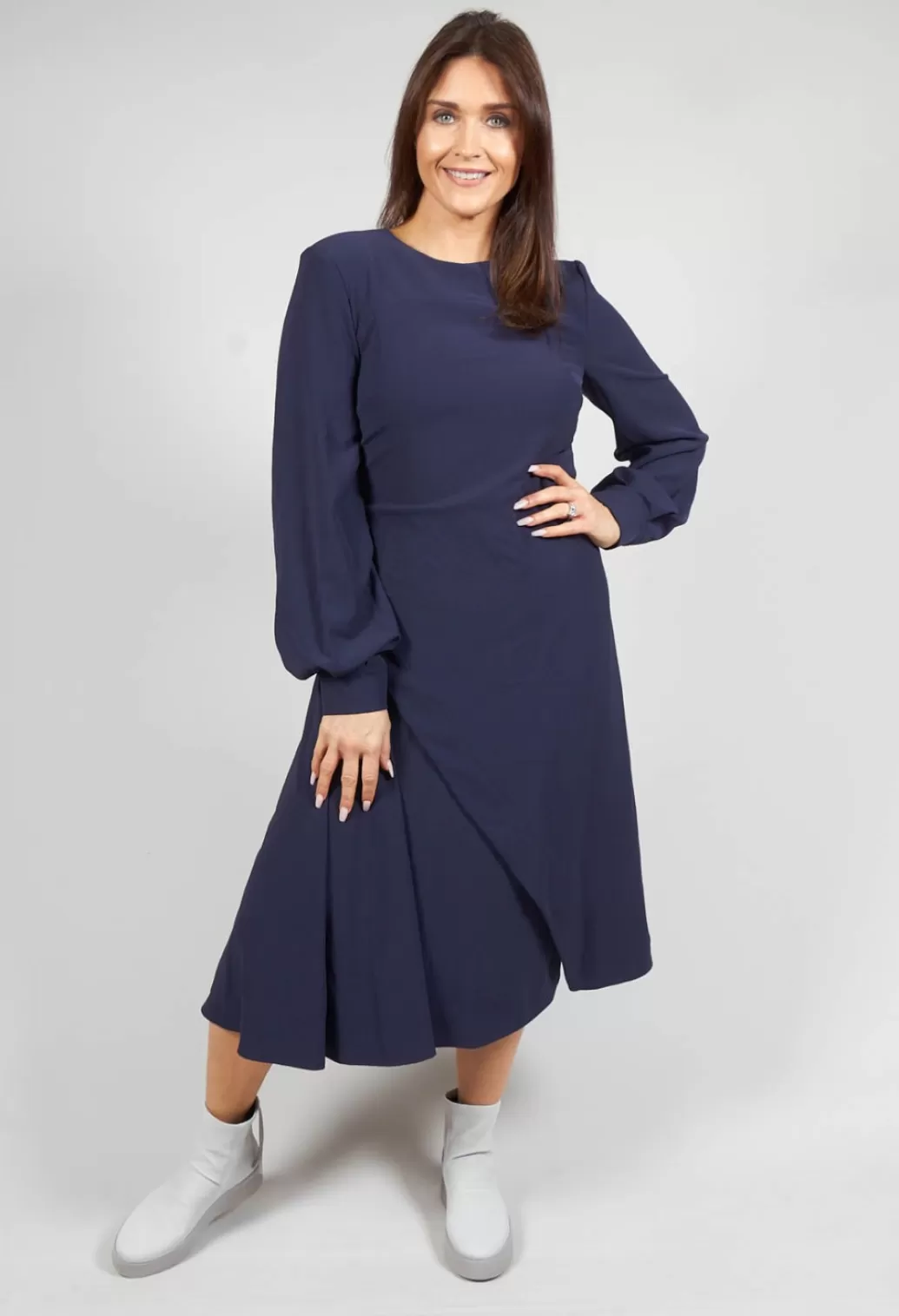 Dresses^Malloni Tailored Maxi Dress In Navy