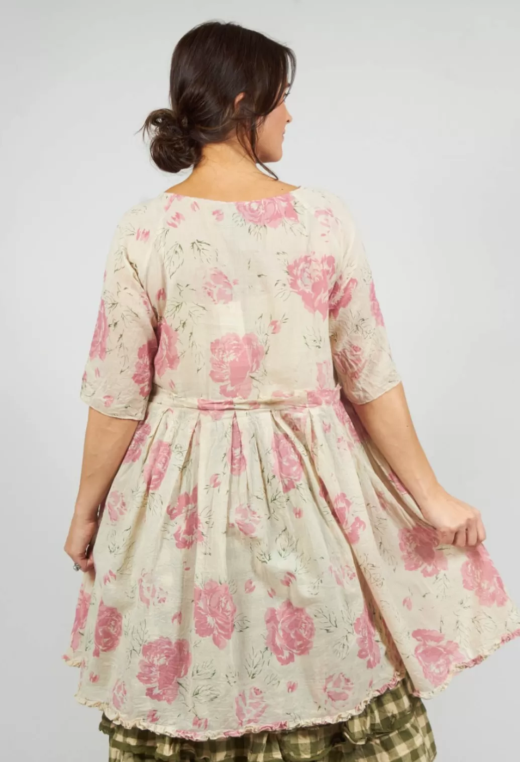 Dresses^Les Ours Teata Voile Dress In Pink Rose Print