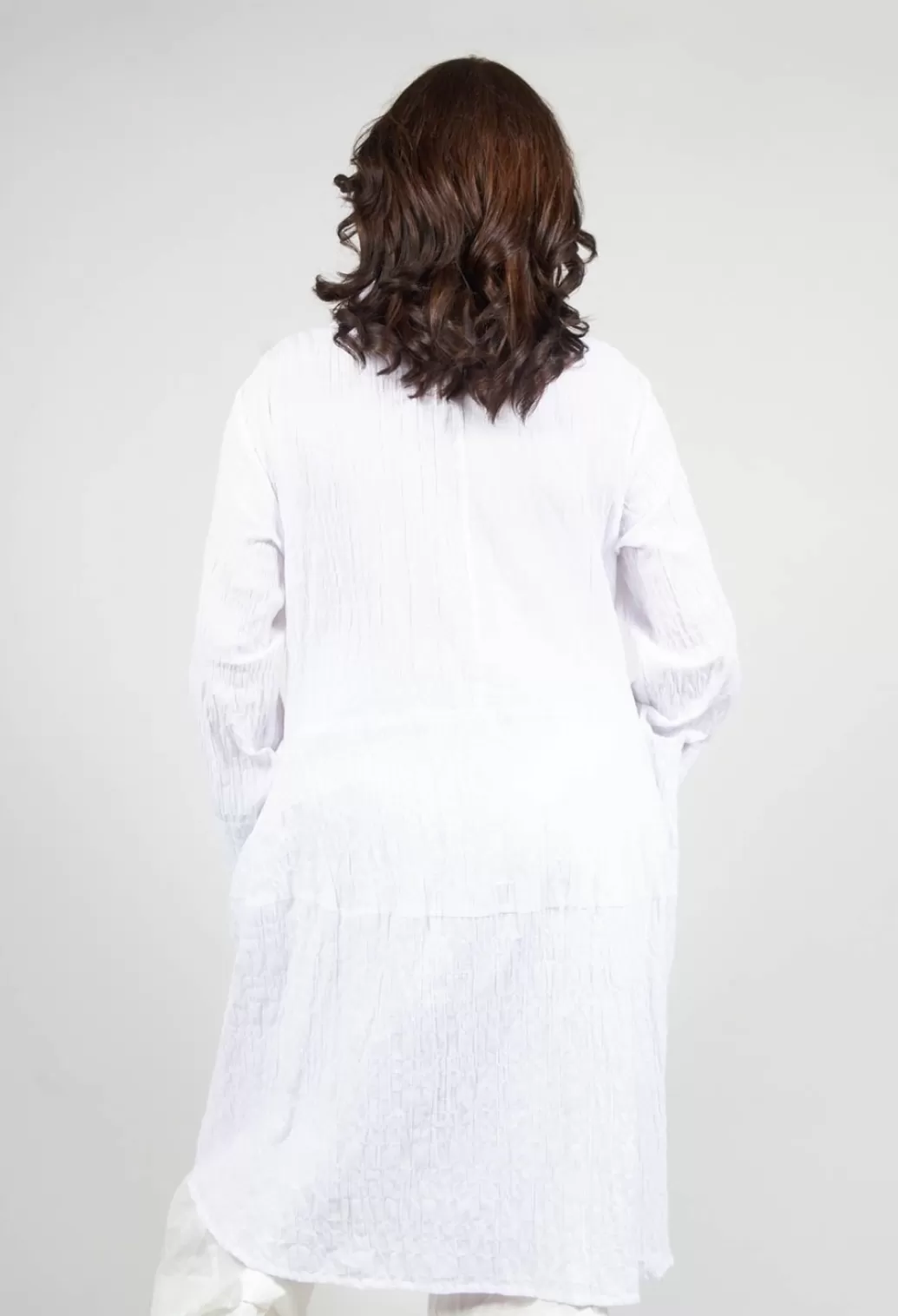 Dresses^Moyuru Textured Shirt Dress In White