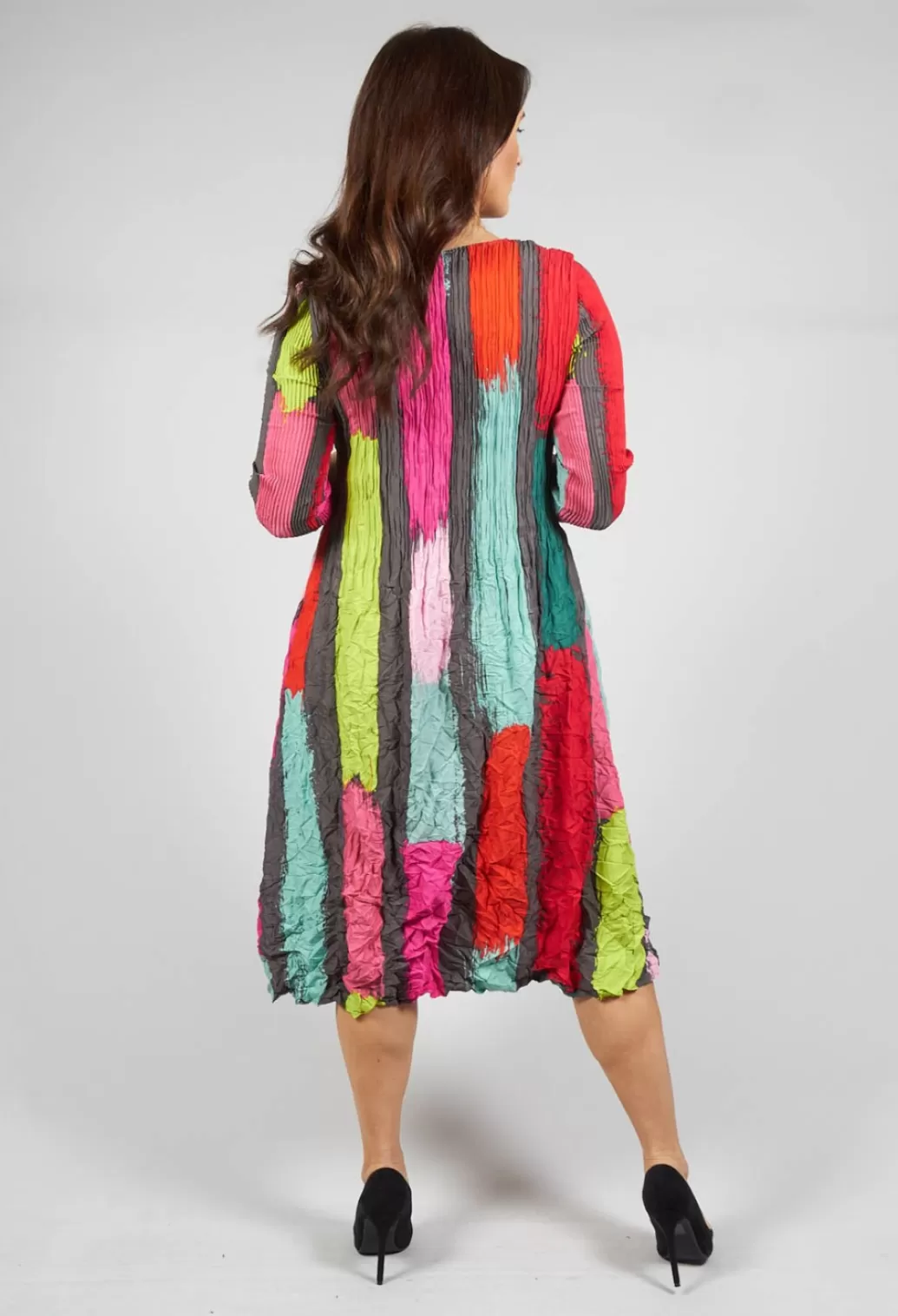 Dresses^Alquema Three Quarter Sleeve Smash Dress In Paint Brush