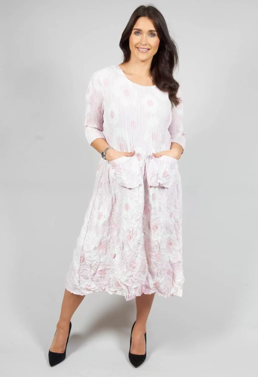 Dresses^Alquema Three Quarter Sleeve Smash Dress In Pink Flower