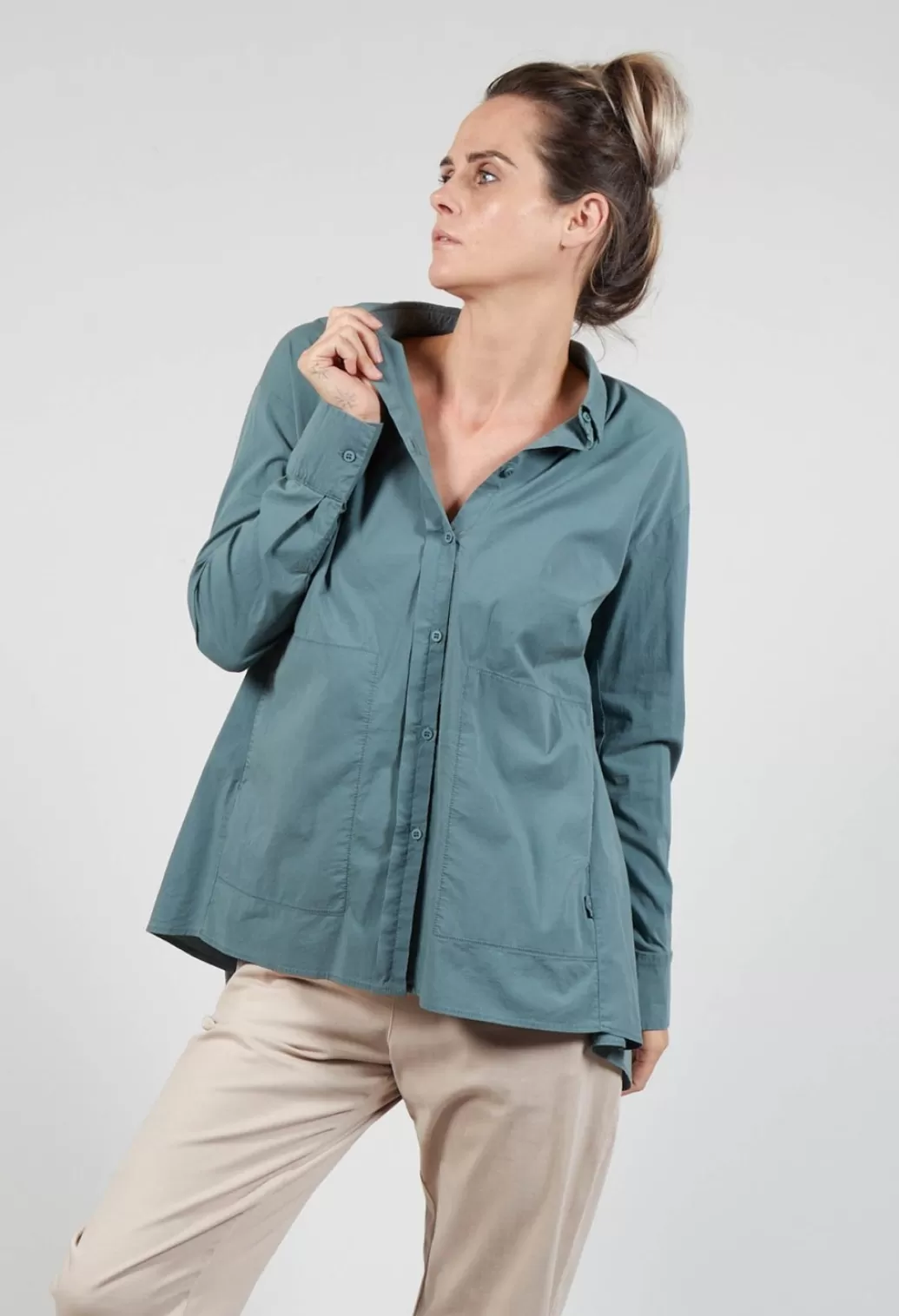 Shirts & Blouses^Elemente Clemente Timia Blouse In Sage Leaf