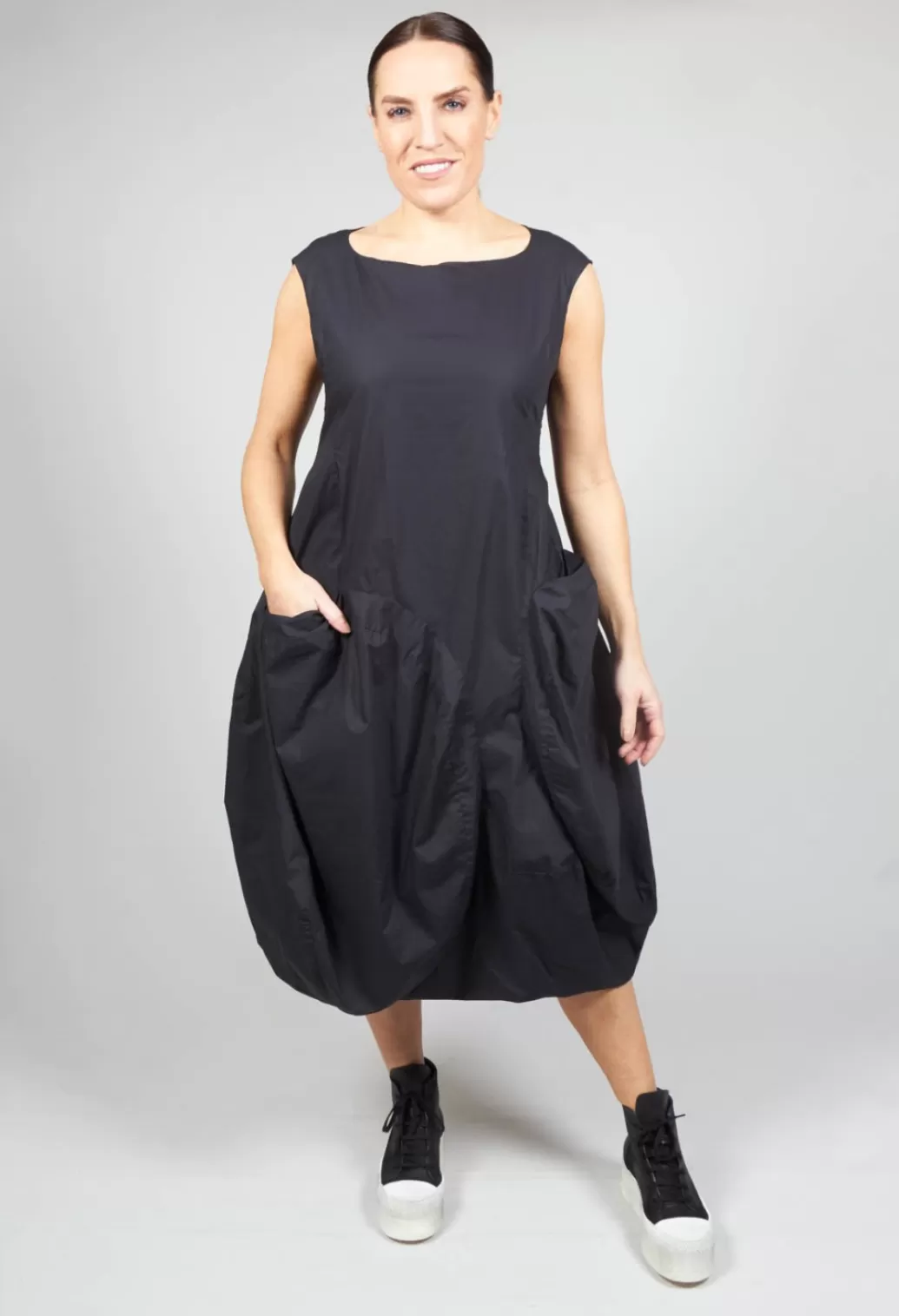 Dresses^Rundholz Black Label Tulip Hem Dress With Large Pockets In Black