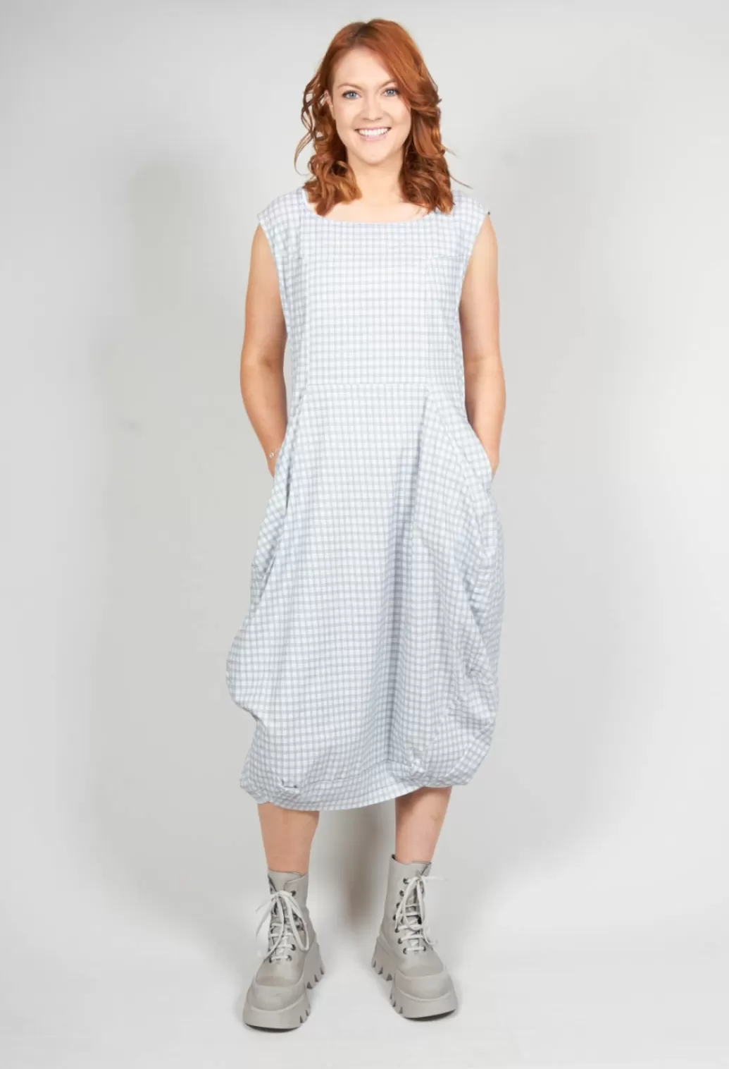 Dresses^Rundholz Black Label Tulip Shaped Dress In Water Check