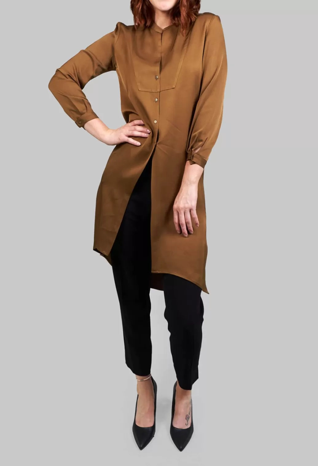 Shirts & Blouses^T.ba Tunic Shirt Dress In Rust