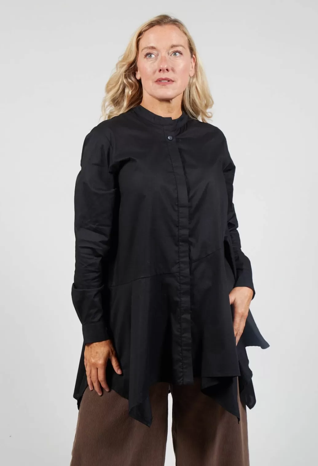 Dresses^Mes Soeurs & Moi Tunic With Grandad Collar In Black