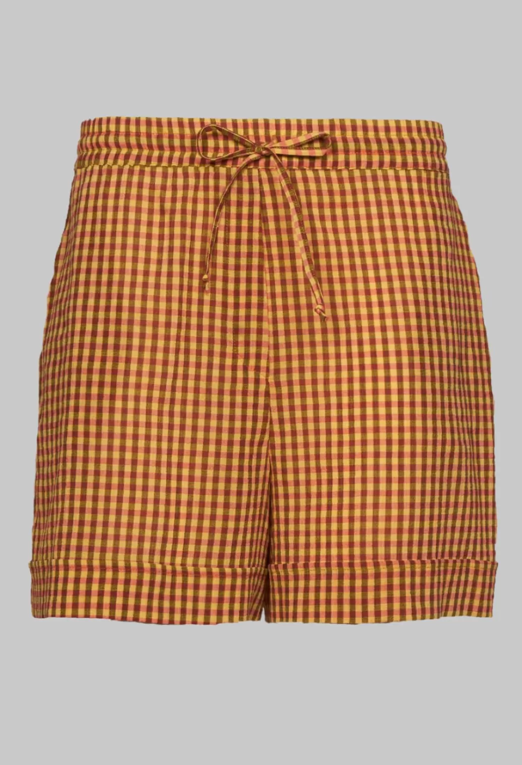 Shorts^Beatrice B Turn Up Shorts In Orange Check