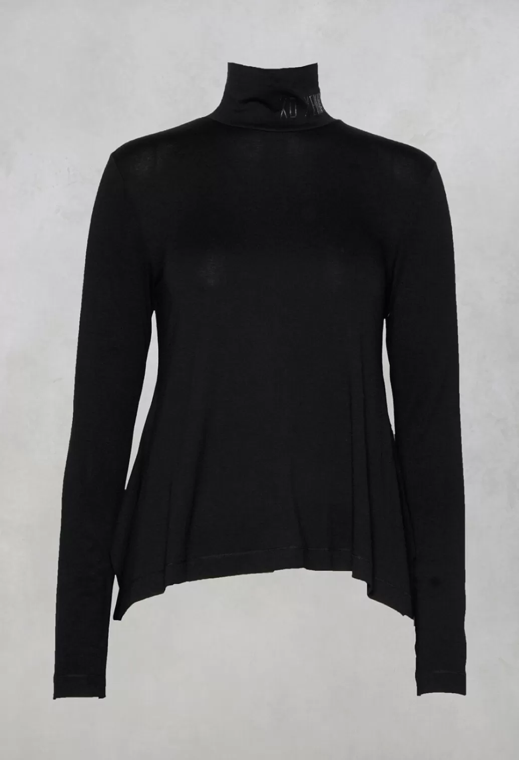 Shirts & Blouses^Xenia Design Turtle Neck Kord Top With Logo In Black