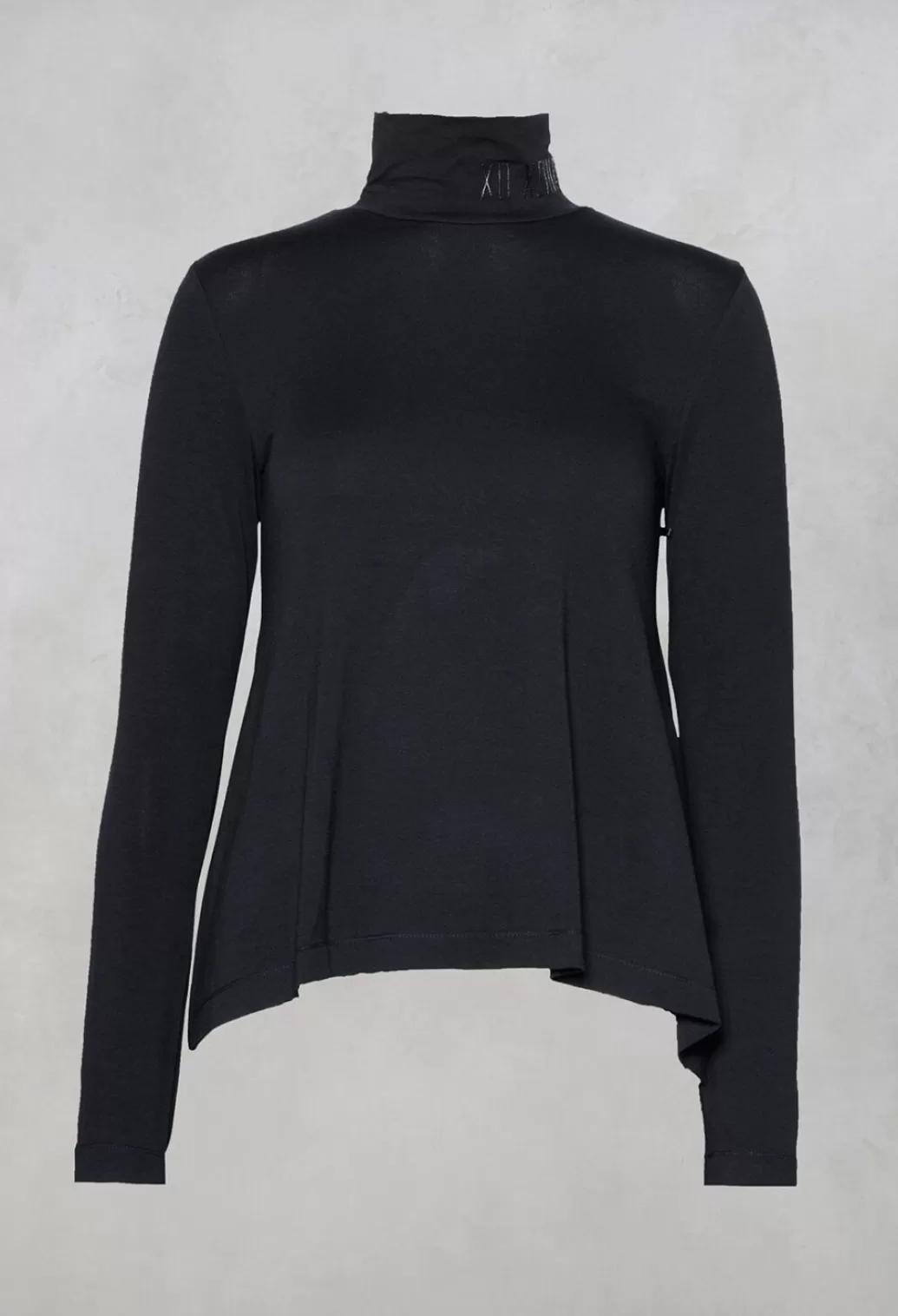 Shirts & Blouses^Xenia Design Turtle Neck Kord Top With Logo In Dark Blue