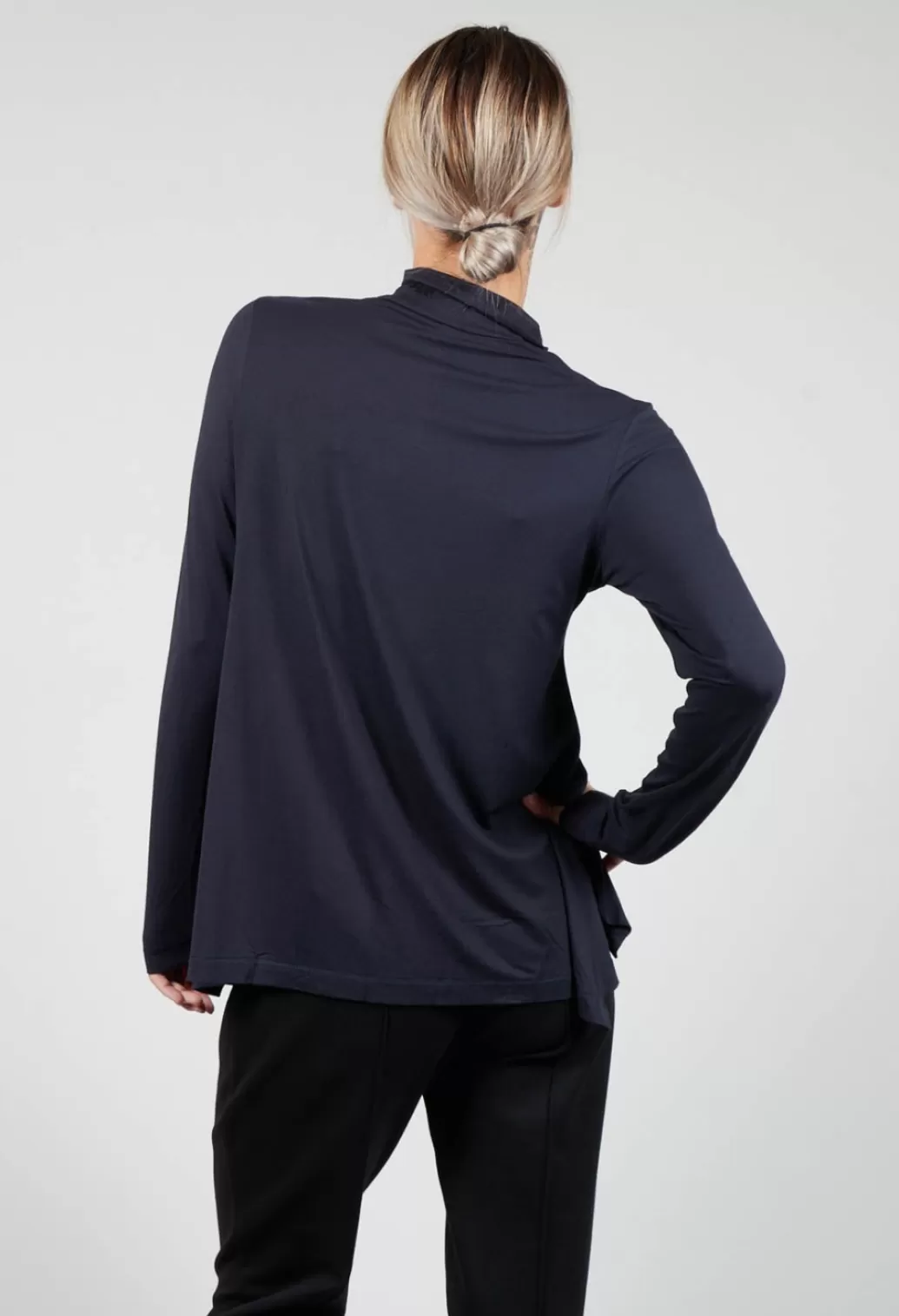Shirts & Blouses^Xenia Design Turtle Neck Kord Top With Logo In Dark Blue