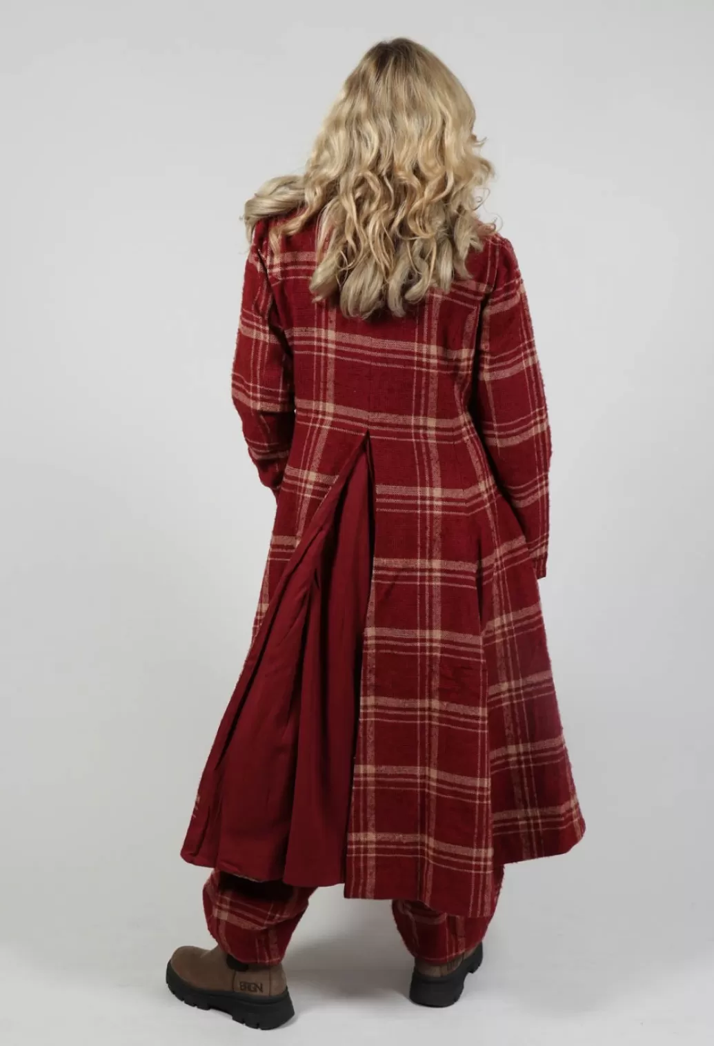 Coats^Ewa I Walla Tuula Coat In Checked Wool