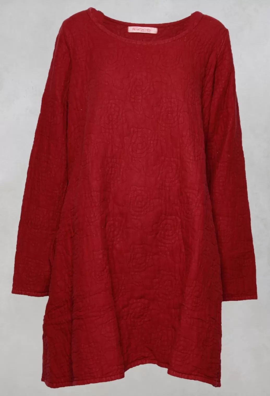 Dresses^Privatsachen Urklang Textured Dress In Marone Red