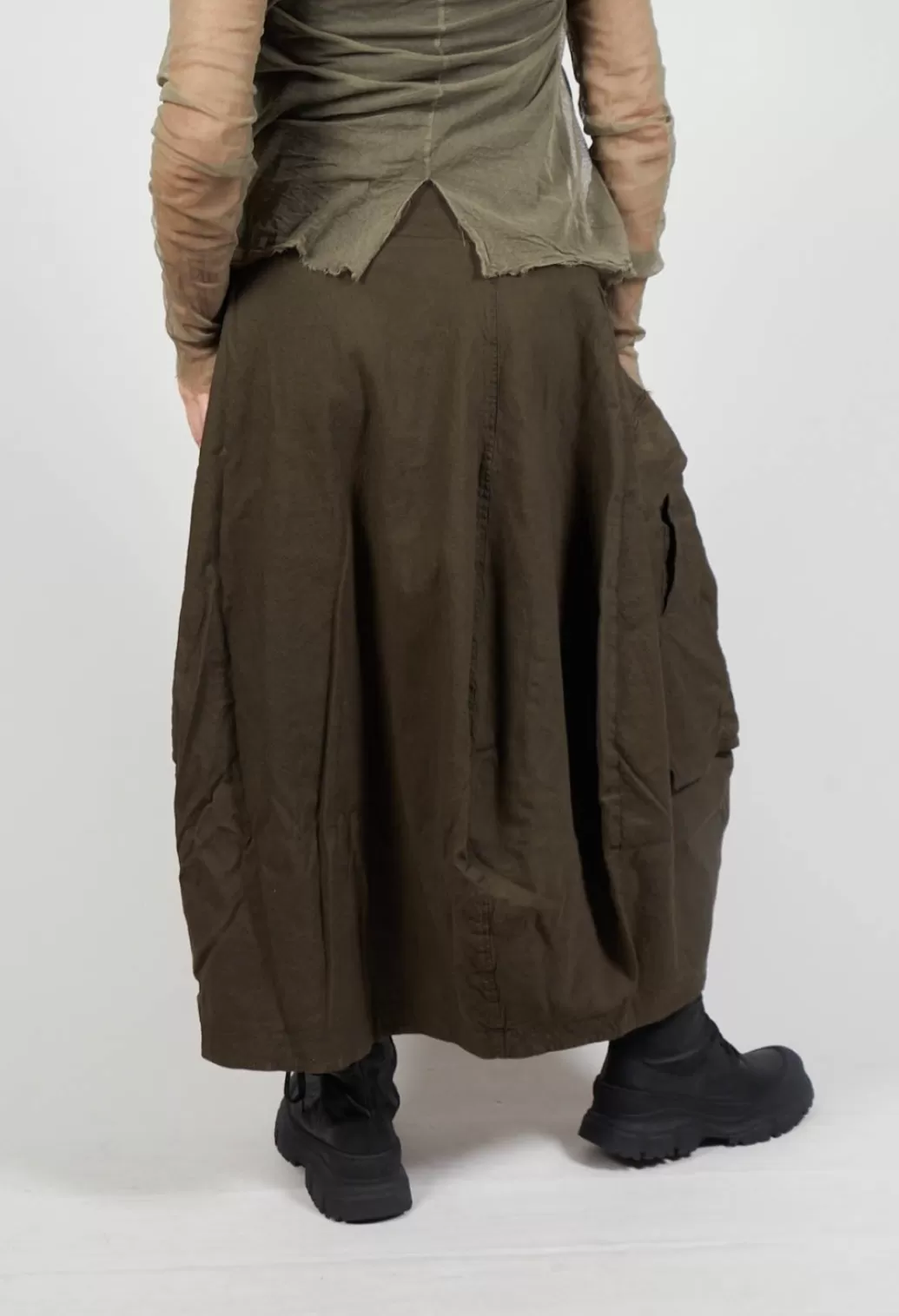 Skirts^Rundholz Dip Utility High Waisted Balloon Skirt In Khaki