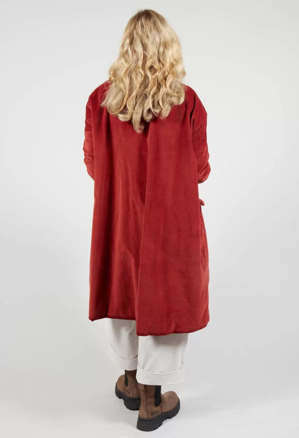 Coats^Album Di Famiglia Velvet Coat In Red