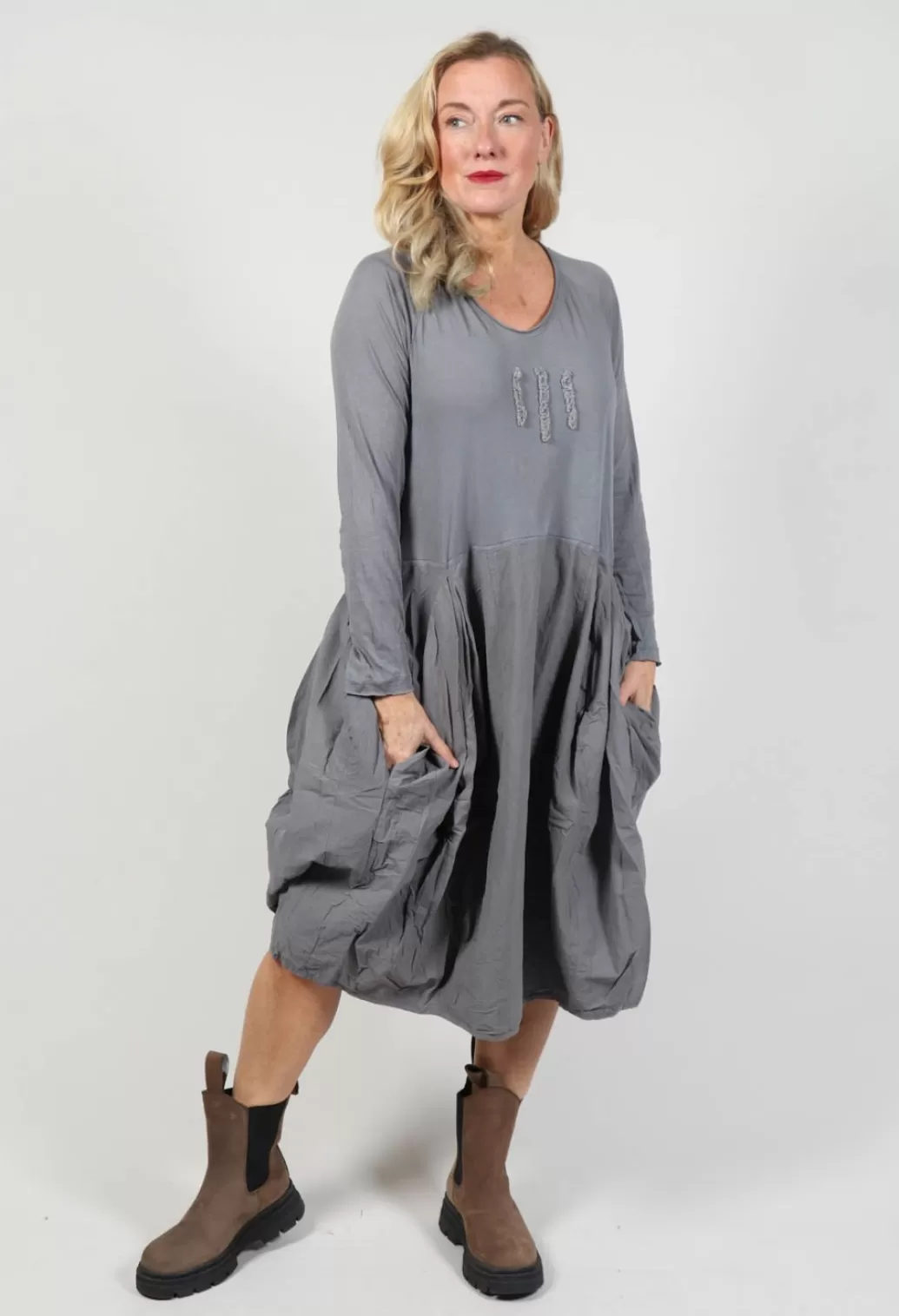 Dresses^Ewa I Walla Vendela Dress In Dim Grey