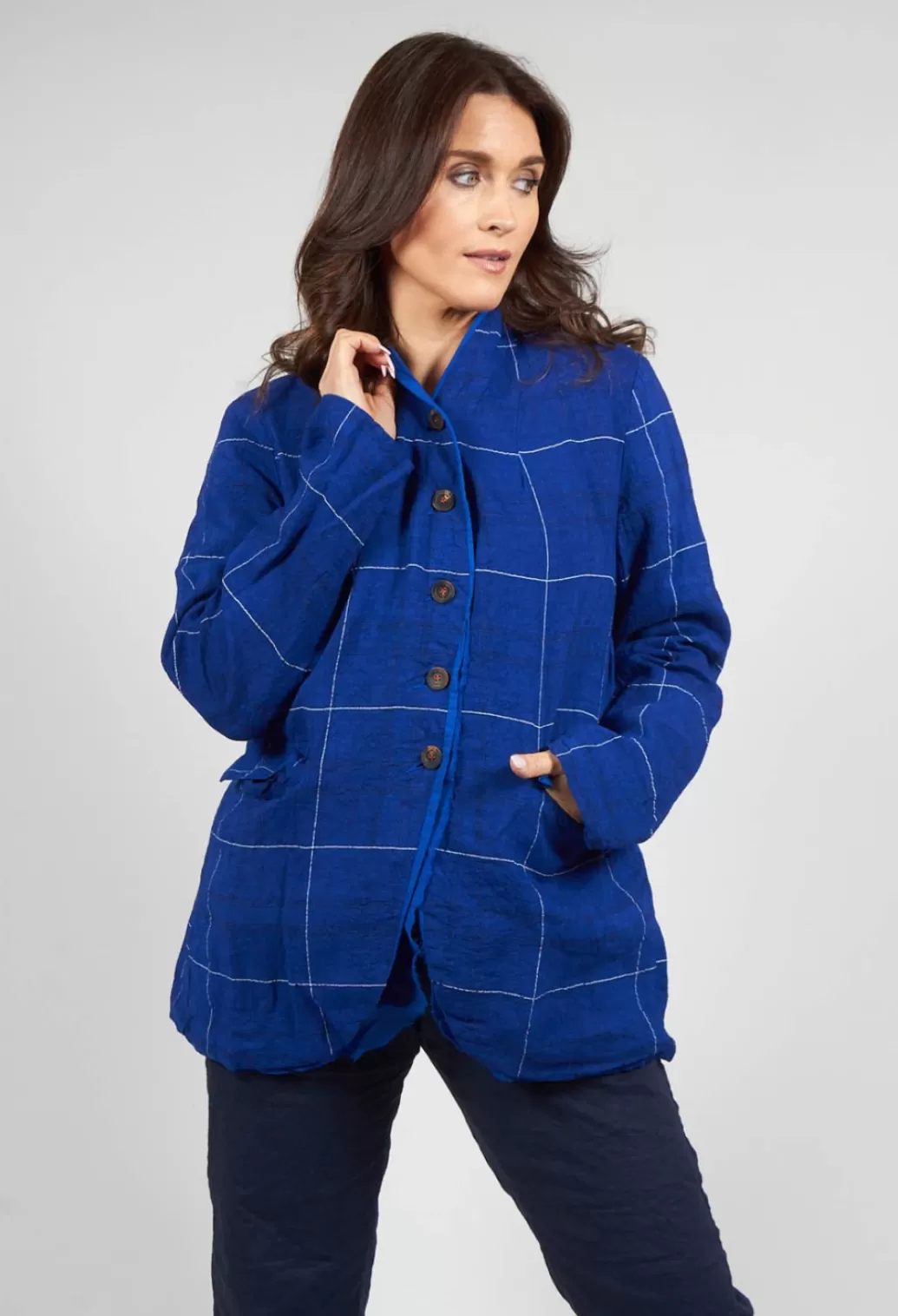 Jackets^Hannoh Wessel Veronique Jacket In Blue Check