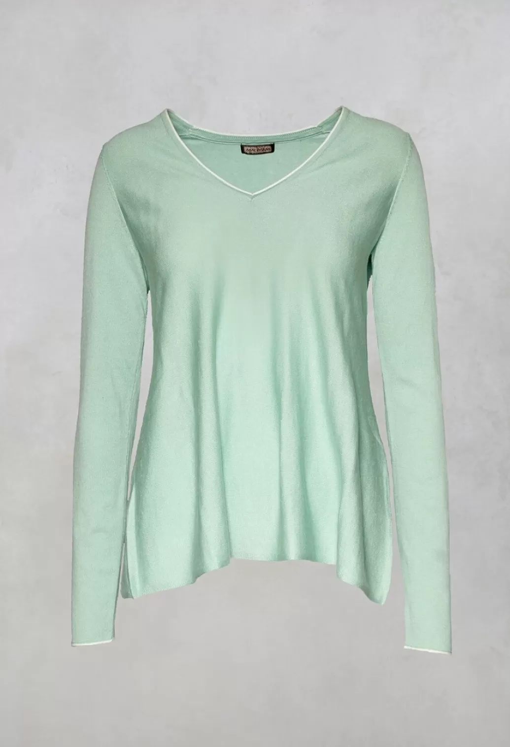 Jumpers^Maliparmi V-Neckline Jumper In Verde Acqua-Water