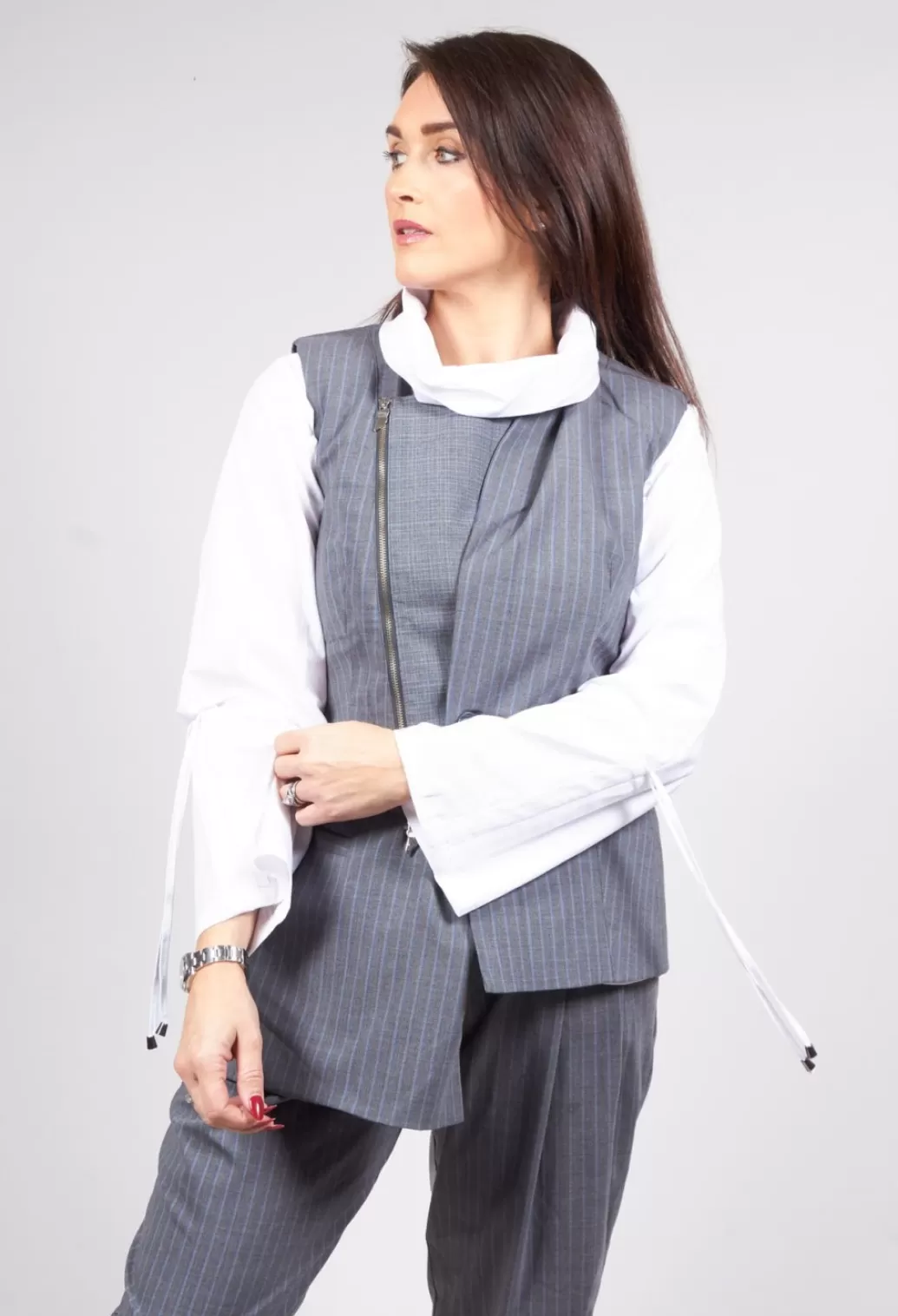 Jackets^Oblique Creations Waistcoat In Grey