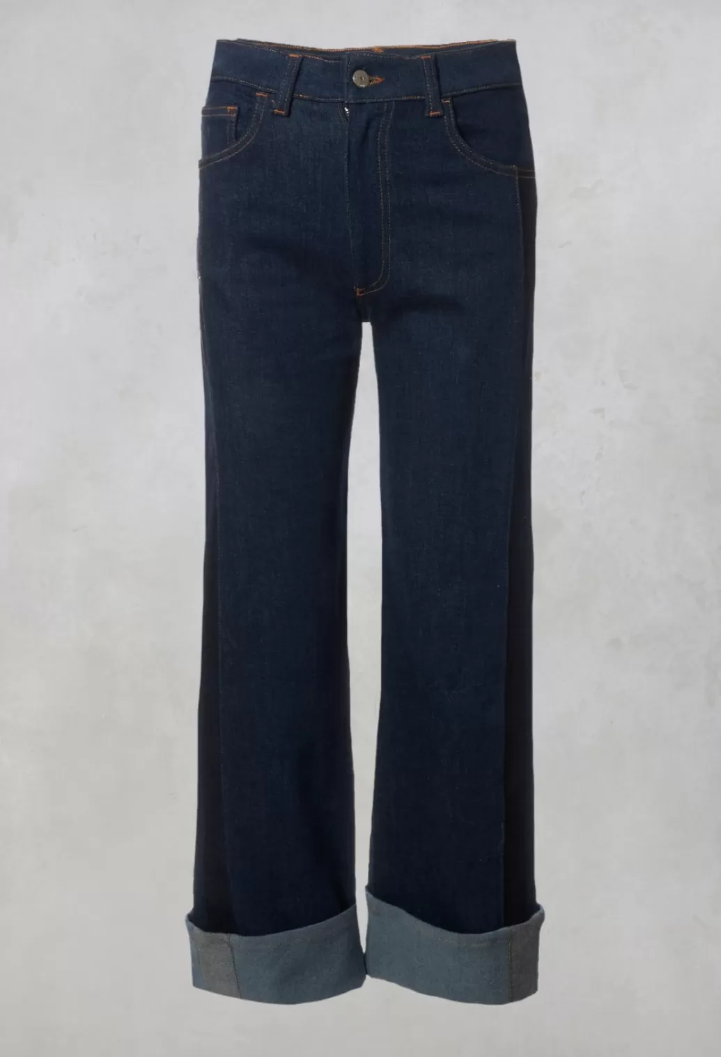 Jeans^Malloni Wide Leg Denim Jeans In Aragonite Indigo