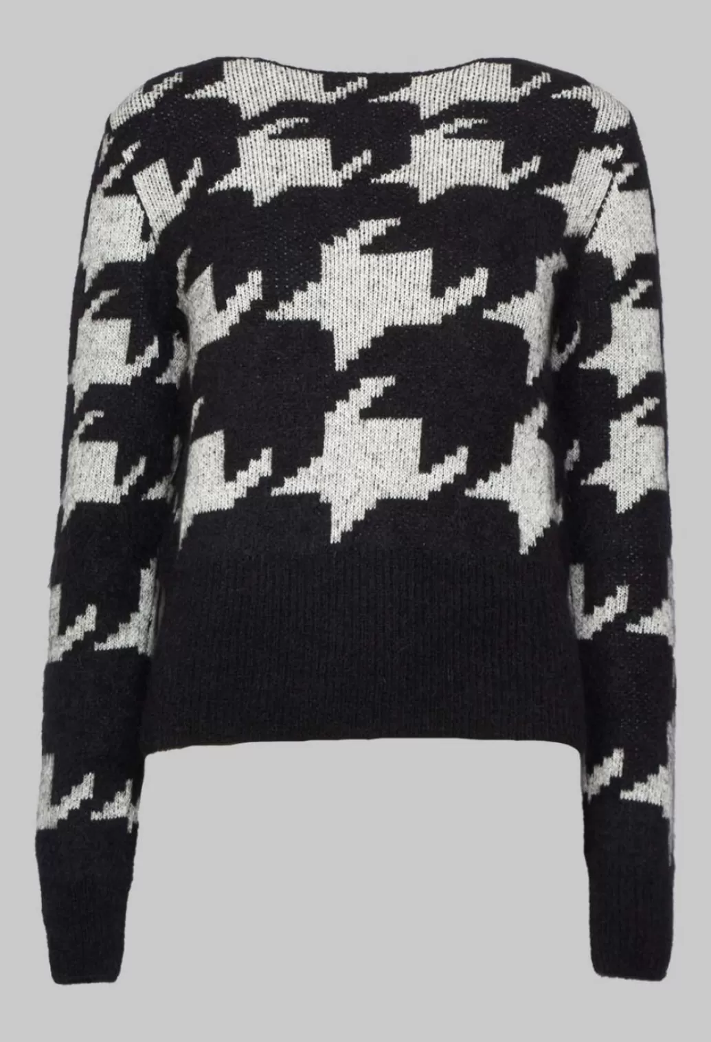 Jumpers^Sarah Pacini Wide Neck Jumper In Black And White