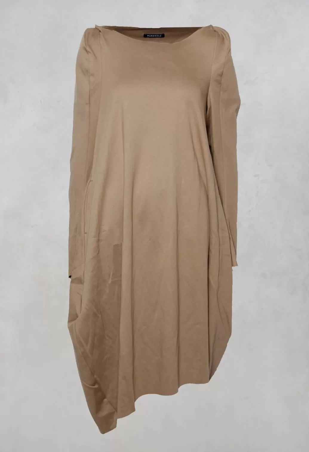 Dresses^Rundholz Mainline Wide Neck Long Sleeve Dress In Toffee