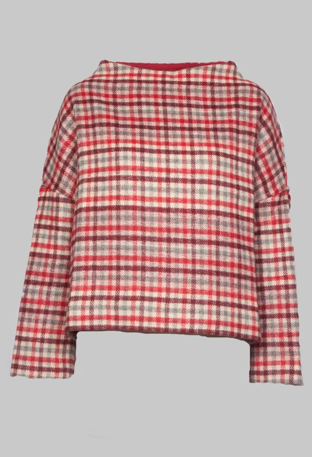 Shirts & Blouses^Mes Soeurs & Moi Wide Neck Tartan Jumper In Piment