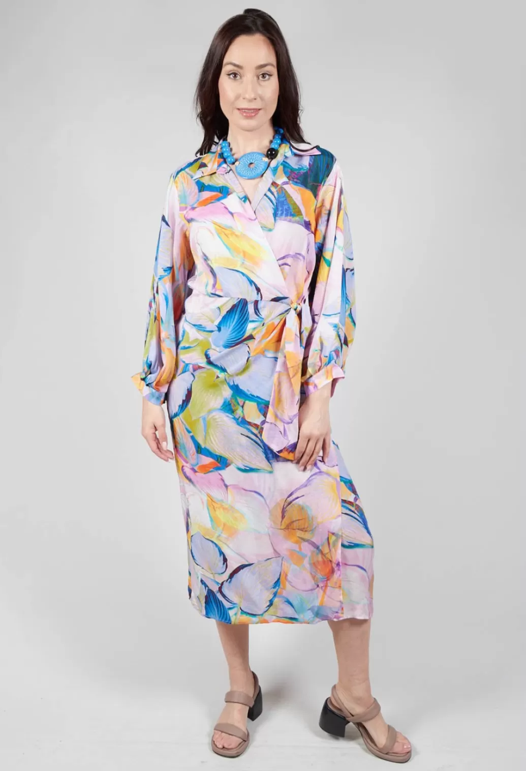 Dresses^Beatrice B Wrap Over Dress In Eva Print