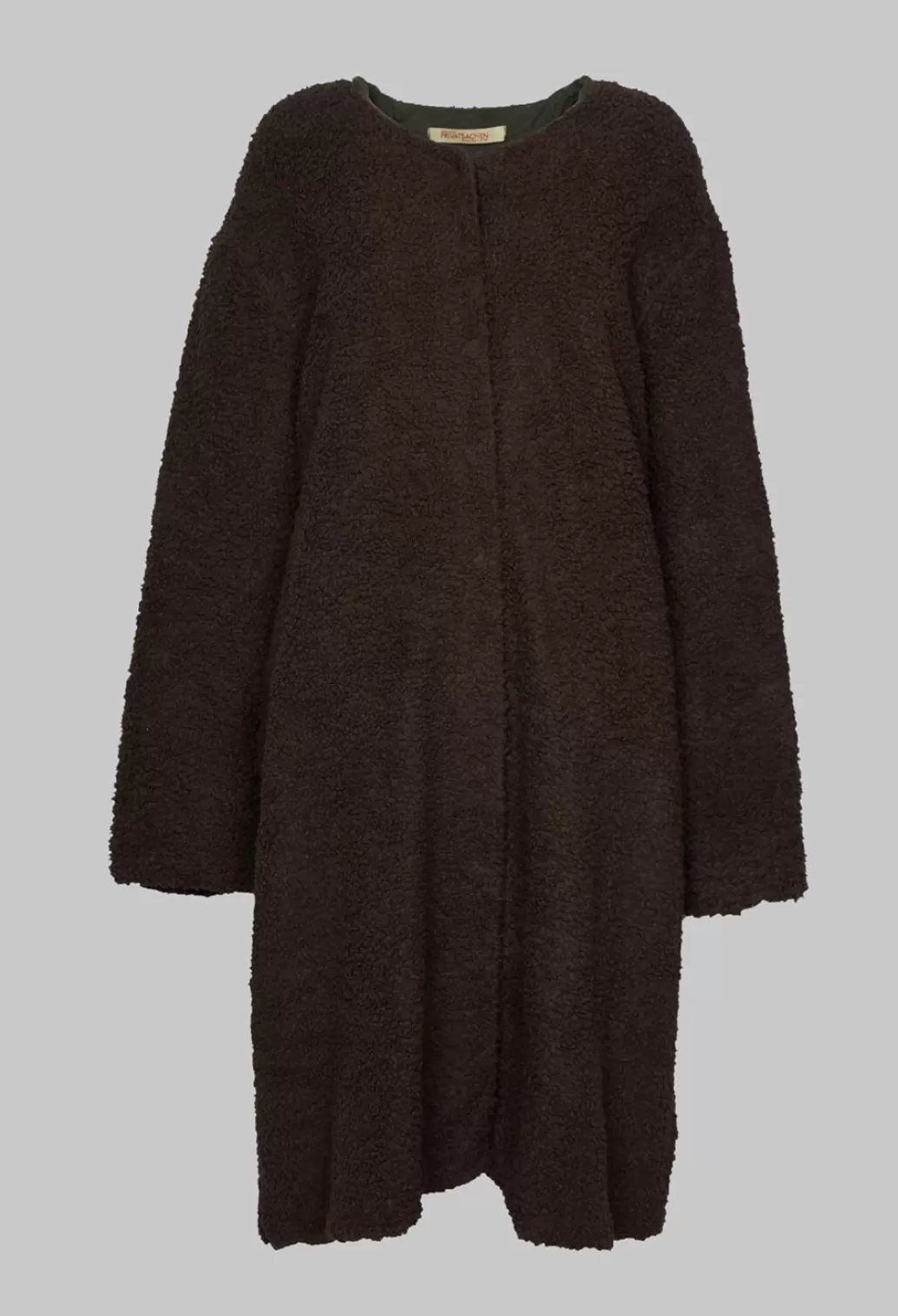 Coats^Privatsachen Wurdigeh Teddy Coat In Teak Brown