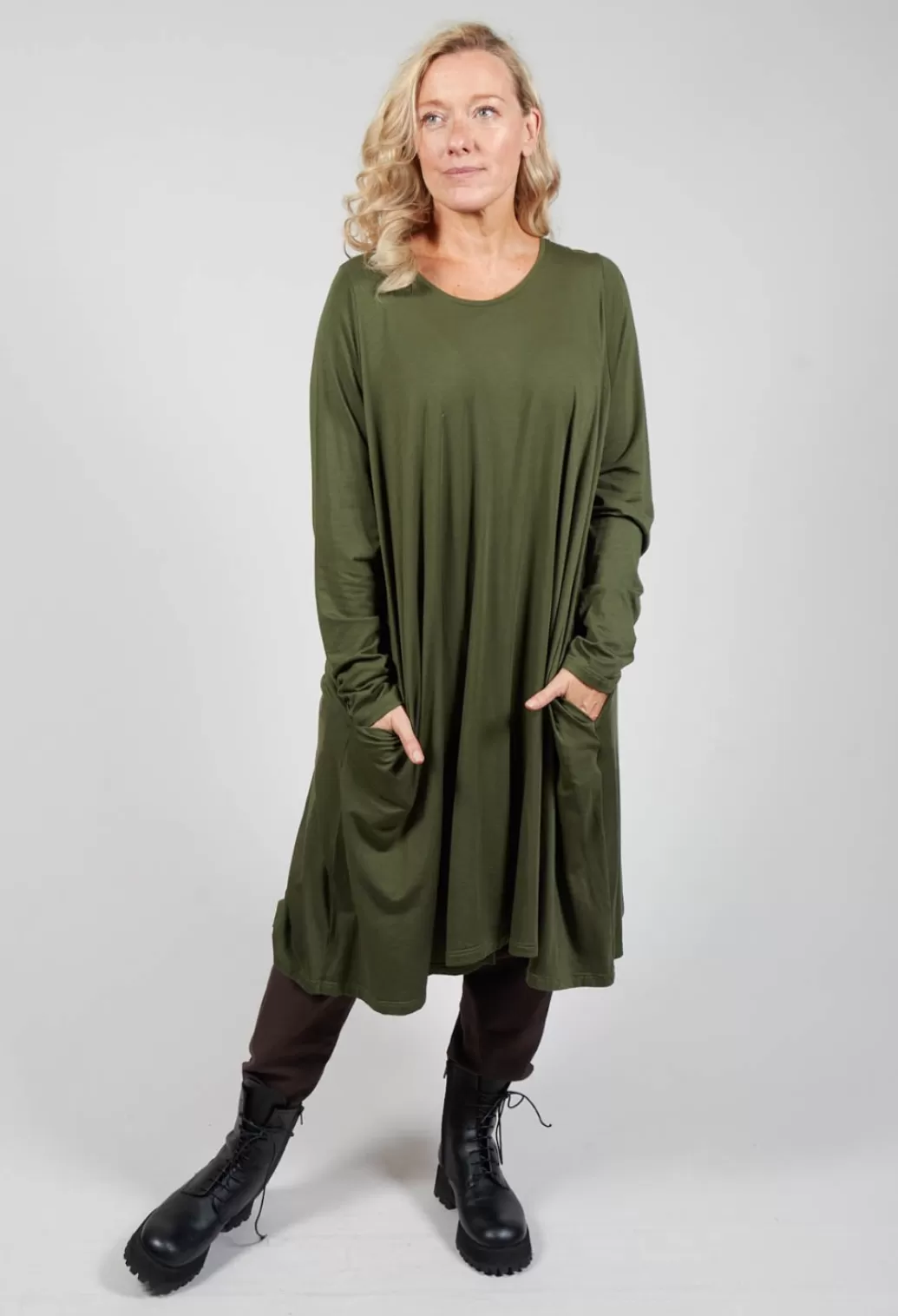 Dresses^Privatsachen Zauderhaft Jersey Dress In Avocado Green