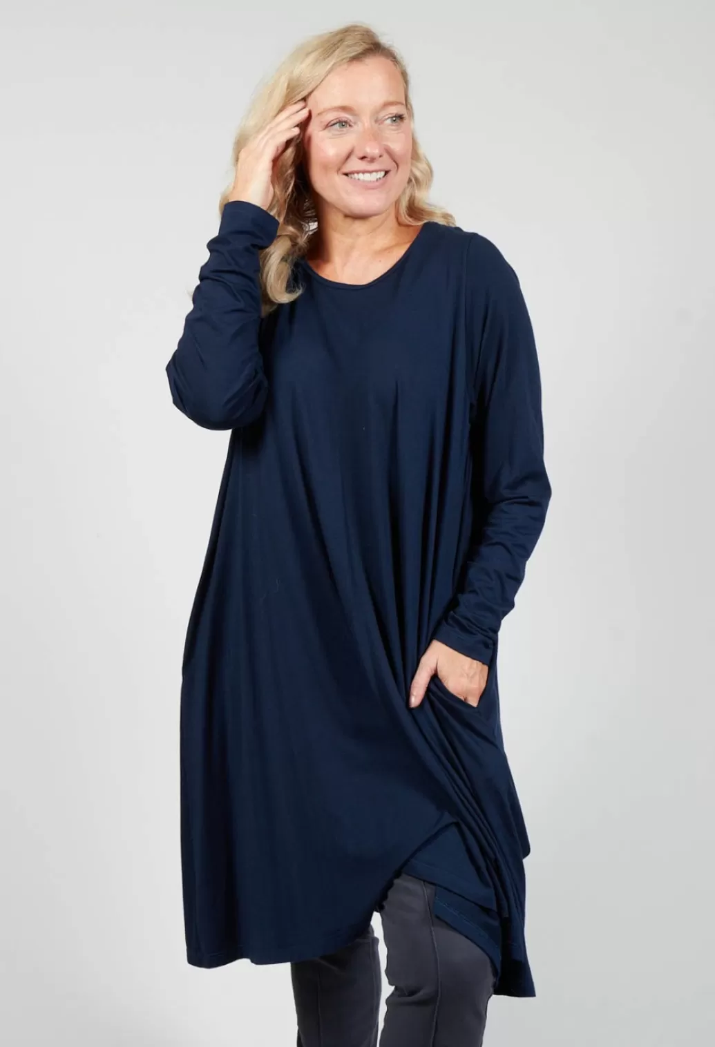 Dresses^Privatsachen Zauderhaft Jersey Dress In Sehnen Navy