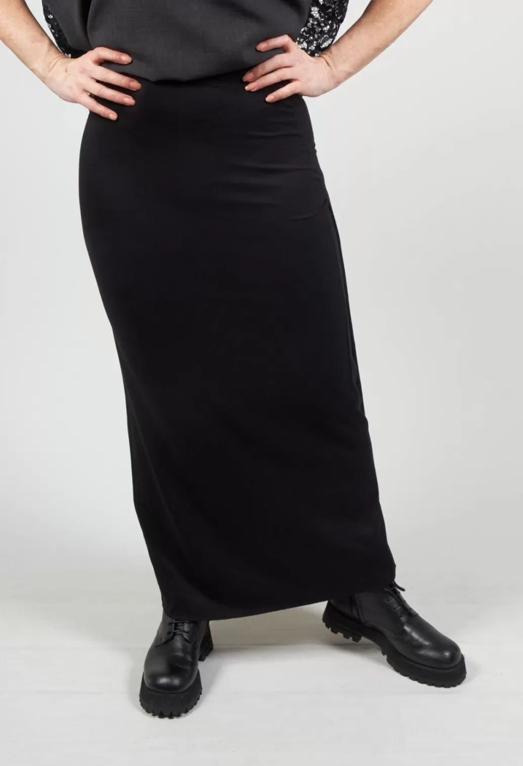 Skirts^Xenia Design Zigi Long Jersey Fitted Skirt In Black